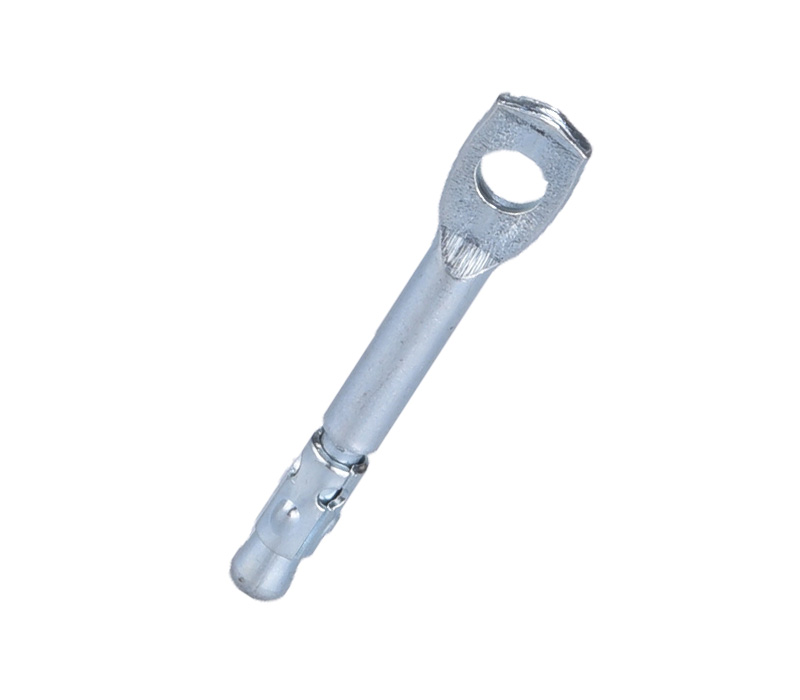 Zinc plated tie wire anchor