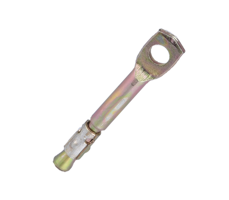 Yellow zinc plated tie wire anchor