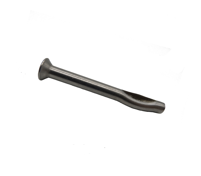 Stainless steel split drive anchor flat head